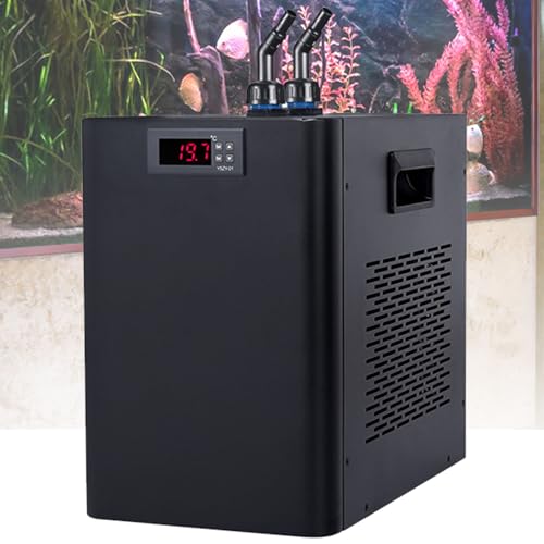 Aquarium Kühler Wasser 42 Gallonen, 1/10 PS, leiser Kühlkompressor für Hydrokultur, Korallenriff, Süß- und Meerwasseraquarium von Generic