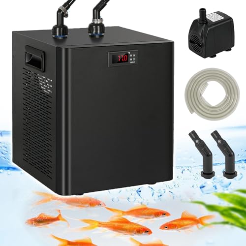 Aquarium Kühler Wasser Kühlung, einstellbare Heizung, 42 Gal/79 Gal/132 Gal, für Kaltwasser, für Süß-/Salzwasser, 300L/79Gal Aquarium Kühler Wasser Kühlung, einstellbare Heizung, 42 Gal/79 Gal/132 Gal, für Kaltwasser, für Süß-/Salzwasser, 300L/79Gal von Generic