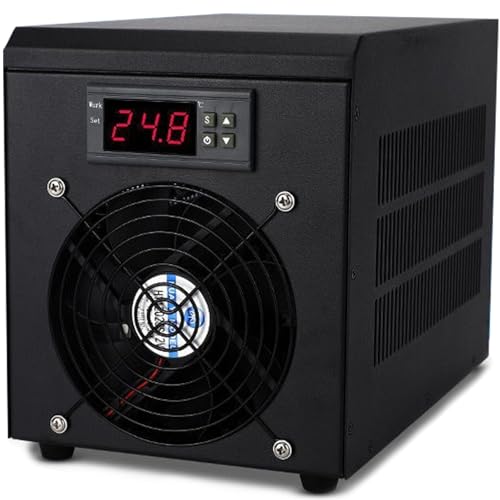 Aquarium Kühler Wasser Reservoir, Kühlung, einstellbar, Hydrokultur, 60 l/160 l/300 l, mit leisem Design-Kompressor – Kühlung für Hydrokultur-Korallenriff, Süß- und Salzwassertank, 300 l/79 Aquarium Kühler Wasser Reservoir, Kühlung, einstellbar, Hydrokultur, 60 l/160 l/300 l, mit leisem Design-Kompressor – Kühlung für Hydrokultur-Korallenriff, Süß- und Salzwassertank, 300 l/79 von Generic