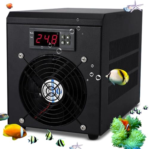Aquarium Kühler WasserReservoir Kühlung Einstellbare Hydrokultur 60L/160L/300L Luftgekühlte Leise mit Kompressorkühlung für Korallenrifftank,3 Aquarium Kühler WasserReservoir Kühlung Einstellbare Hydrokultur 60L/160L/300L Luftgekühlte Leise mit Kompressorkühlung für Korallenrifftank,3 von Generic
