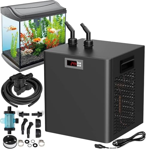 Aquarium-Kühler Wasserkühler Kühler 42/79/132/264 Gal, 1/10 PS 1/3 PS 1/2 PS 1 PS Fischtank-mit Pumpe, spezieller Kühlkompressor mit leisem Design für Fischtank + Badewanne, 300 l/79 Gal Aquarium-Kühler Wasserkühler Kühler 42/79/132/264 Gal, 1/10 PS 1/3 PS 1/2 PS 1 PS Fischtank-mit Pumpe, spezieller Kühlkompressor mit leisem Design für Fischtank + Badewanne, 300 l/79 Gal von Generic