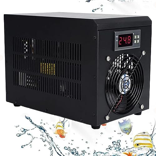 Aquarium-Kühler Wasserkühler Kühler-für Hydrokultur-Aquarien für den Heimgebrauch, einfache Temperatureinstellung mit Pumpe und Rohr für SaltFreshAxolotl-Korallenquallen, 300 l/79 gal Aquarium-Kühler Wasserkühler Kühler-für Hydrokultur-Aquarien für den Heimgebrauch, einfache Temperatureinstellung mit Pumpe und Rohr für SaltFreshAxolotl-Korallenquallen, 300 l/79 gal von Generic