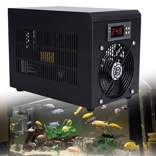 Aquarium-Kühler Wasserkühler Wasser Aquarium mit Pumpe und Rohr, spezielles leises Design, Kühlung für Hydrokultur, Unkraut, Korallen, Kristallgarnelen, 160 l/42 Gallonen Aquarium-Kühler Wasserkühler Wasser Aquarium mit Pumpe und Rohr, spezielles leises Design, Kühlung für Hydrokultur, Unkraut, Korallen, Kristallgarnelen, 160 l/42 Gallonen von Generic