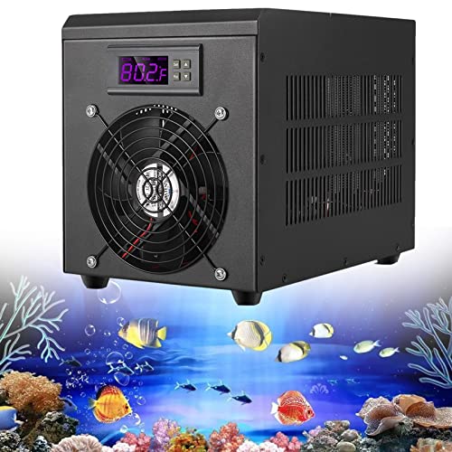 Aquarium-Kühler Wasserkühler Wasser Kühlsystem, Hydrokultursystem, Zierfische mit Pumpe und Rohr für Haushaltsfischtanks, Korallenkristallgarnelen, Heizung und Aquarium-Kühler Wasserkühler Wasser Kühlsystem, Hydrokultursystem, Zierfische mit Pumpe und Rohr für Haushaltsfischtanks, Korallenkristallgarnelen, Heizung und von Generic