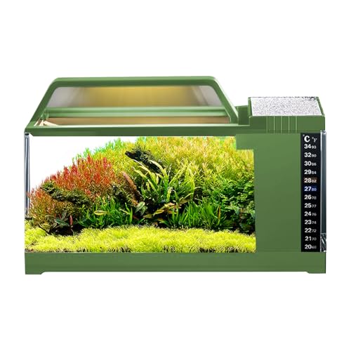Aquarium-Set – -Aquarium | LED-Fischtank-Set | Pumpe klein leise mit Filtersystem, intelligentes Desktop-Zubehör für Schlafzimmer, Wohnzimmer, Heimdekorationen mit stetigem Durchfluss Aquarium-Set – -Aquarium | LED-Fischtank-Set | Pumpe klein leise mit Filtersystem, intelligentes Desktop-Zubehör für Schlafzimmer, Wohnzimmer, Heimdekorationen mit stetigem Durchfluss von Generic