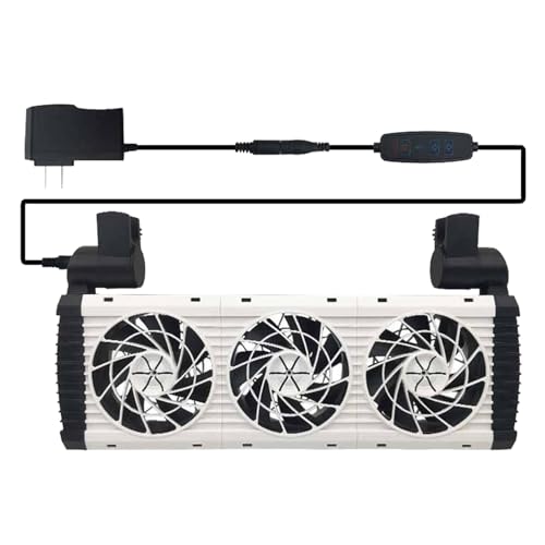 Aquarium Ventilator - Aquarium Kühler Klein, Fischbecken Ventilator | Effektiver Aquarium Kühler Fan, Leiser Aquarium Kühlgebläse, Aquarium Ventilator Für Fische Hält Wassertemperatur Stabil Aquarium Ventilator - Aquarium Kühler Klein, Fischbecken Ventilator | Effektiver Aquarium Kühler Fan, Leiser Aquarium Kühlgebläse, Aquarium Ventilator Für Fische Hält Wassertemperatur Stabil von Generic