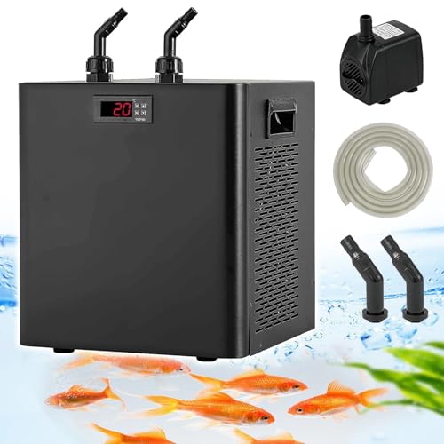 Aquarium Wasserkühler Chiller Wasserkühlung, Einstellbarer Kühler, Heizkühler, 42 Gal/79 Gal/132 Gal, Kühler für Kaltwasser, Kühler für Frisch-/Salzwasser, 500L/132Gal Aquarium Wasserkühler Chiller Wasserkühlung, Einstellbarer Kühler, Heizkühler, 42 Gal/79 Gal/132 Gal, Kühler für Kaltwasser, Kühler für Frisch-/Salzwasser, 500L/132Gal von Generic