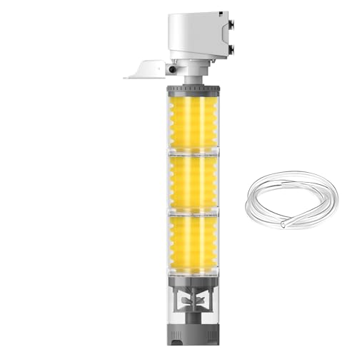 Aquariumfilter – Mehrstufige Aquarium-Luftpumpe | Tauchbarer Aquariumfilter, Wasserzirkulationsreinigungsmaschine, leistungsstarker mehrstufiger Aquarium-Filterbelüfter für von Generic
