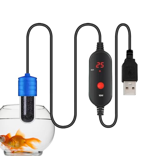 Aquariumheizung mit USB-Anschluss, 15 W – kompakter Mini-Tauchheizer, Betta mit konstanter Wärme, energieeffizient, sicher für Süßwasser von Generic