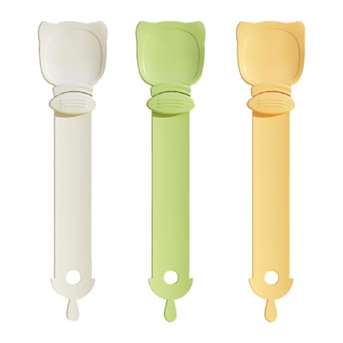 Arsch Dispermeter, Katzenfutterlöffel, Kätzchen-Löffel nicht Slip, Set mit 3 multifunktionalen Nassfutterspendern, tragbares Haustierfutterwerkzeug für von Generic