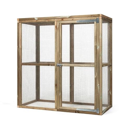 Außengehege - Für Hühner, Vögel & Nager - Maße: 179 x 85 x 183 cm - FSC zertifiziert - Imprägniertes Kiefernholz Außengehege - Für Hühner, Vögel & Nager - Maße: 179 x 85 x 183 cm - FSC zertifiziert - Imprägniertes Kiefernholz von Generic