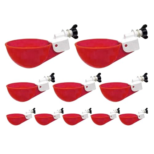 Automatische Bewässerungsgläser für Geflügel, 10 Stück, für Geflügel, automatische Tränke für Geflügel, tragbar, multifunktional, für Vögel Automatische Bewässerungsgläser für Geflügel, 10 Stück, für Geflügel, automatische Tränke für Geflügel, tragbar, multifunktional, für Vögel von Generic