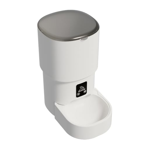 Automatische Katzenfutterautomatin, zeitgesteuerte Pet -Feeder, 4L -zeitgesteuerte Katzenfutterfuttermittel, 2,4 g Remote -Mobiltelefonsteuerung Timed Feeding Troy Food -Spender geeignet von Generic