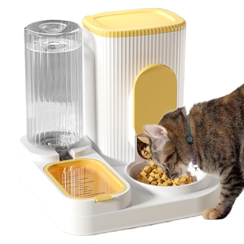 Automatische Katzenfuttermittel - Haustiernahrungspender Katzen Hunde, zeitgesteuerte Auto -Katzenfuttermittel | Programmierbares Fütterungsplan Portion Control, Sprachrekorder intelligenter Lebensmit von Generic