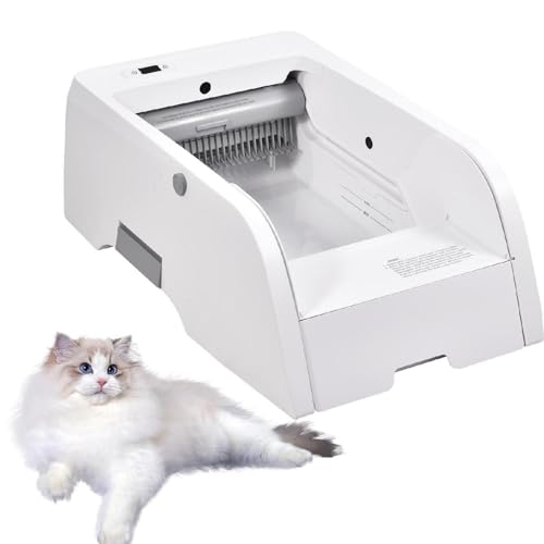 Automatische Katzenkiste – Automatische Katzenkiste mit automatischer Reinigung für Kätzchen, Kontrolle von offenen hygienischen Katzenkisten von Generic