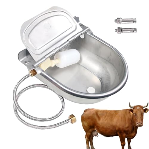 Automatische Pferdetränke,Automatischer Wassernapf - Tierwasserspender aus Edelstahl - Verstellbarer schwimmender Ball-Tiertrinkwassernapf für Nutztiere, Hunde, Schweine, Rinder, Schafe Automatische Pferdetränke,Automatischer Wassernapf - Tierwasserspender aus Edelstahl - Verstellbarer schwimmender Ball-Tiertrinkwassernapf für Nutztiere, Hunde, Schweine, Rinder, Schafe von Generic