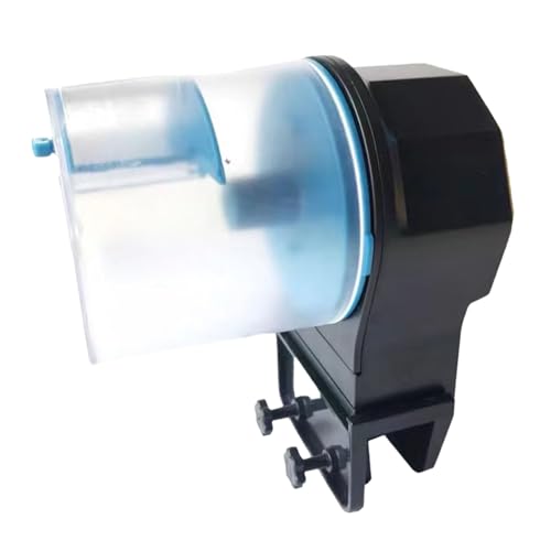 Automatischer Fischfutterspender für Aquarien, Smart-Timer, Fischfutterspender, Tankfütterungsgerät für die Pflege von Aquarien im Innenbereich Zjr698 (Blue, 12X13.5cm) von Generic