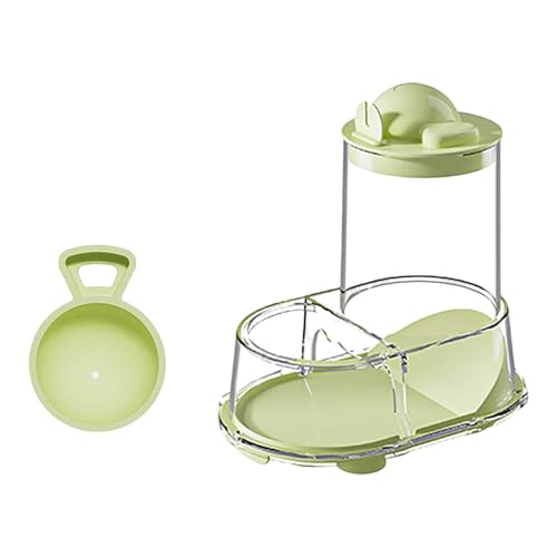 Automatischer Futterspender für Hamster,Futter- und Wassernapf mit Deckel,Wasserflasche,Haustier Futterspender für Hamster, Meerschweinchen, Papageien, Mini-Igel, Kleintiere (A) von Generic