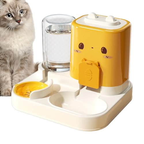 Automatischer Katzenfutterspender | Futterautomat Für Trockenfutter Und Wasser,Großes Haustierfutterspender Für Katze Hund Mit Futterbehälter Snackautomat Katzennapf Trinkstation Innenbereich Automatischer Katzenfutterspender | Futterautomat Für Trockenfutter Und Wasser,Großes Haustierfutterspender Für Katze Hund Mit Futterbehälter Snackautomat Katzennapf Trinkstation Innenbereich von Generic