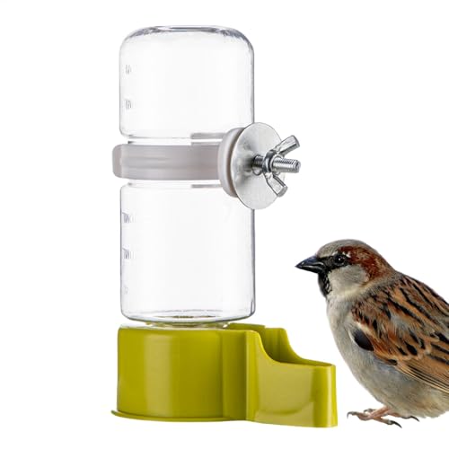Automatischer Vogelwasserspender - Vogelwasserspender für Käfig, Automatischer Wasserspender mit 140 ml ßem Fassungsvermögen | Grüner Wasserspender für kleine und mittelgroße Vögel Automatischer Vogelwasserspender - Vogelwasserspender für Käfig, Automatischer Wasserspender mit 140 ml ßem Fassungsvermögen | Grüner Wasserspender für kleine und mittelgroße Vögel von Generic