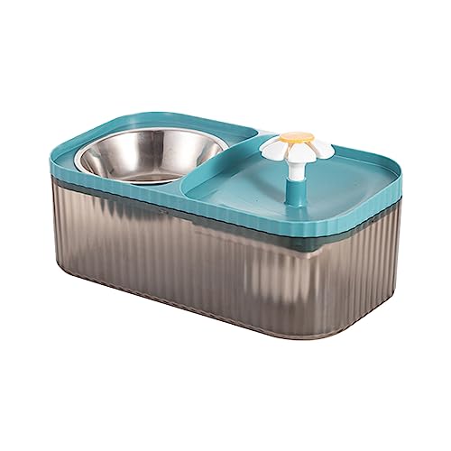 Automatischer Wasserspender für Katzen, große Kapazität, Kleiner Blumenwasserspender, EIN mobiler Wasserspender für Hunde, Haustierbedarf Futterspender Katze Nassfutter (Blue, A) von Generic
