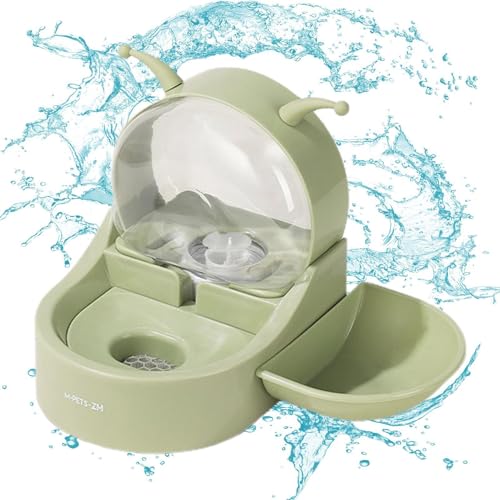 Automatischer Wasserspender für Katzen,Katzenwasserspender,Automatischer transparenter Wasserspender mit großer Kapazität für Haustiere | Abnehmbarer Haustier-Wassernapf, rutschfeste Bewässerungszubeh von Generic