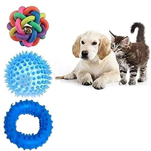 Ball Kauspielzeug für Hunde, Welpen, Katzen, Kätzchen, 3 Stück von Generic
