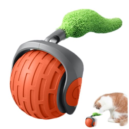 Ballspielzeug für Katzen – Bewegungsspielball für Tiere, automatischer intelligenter Rollball, interaktives Unterhaltungsspielzeug für den Innenbereich, mobiler Ball mit Capt von Generic
