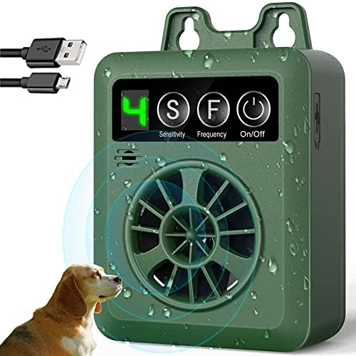 Bark Box, 15.2 m Ultraschall Hund Bark Deterrent, Outdoor Stop Dog Barking Gerät, Einstellbare Ultraschall Level Bark Control Device, Sicher für Hundeverhaltenstraining, IP65 Wasserdicht von Generic