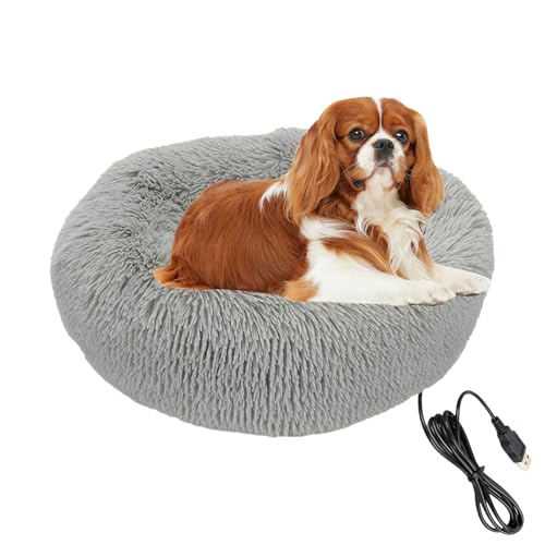 Beheiztes Hundebett, und bequeme Haustierheizblöcke für Katzen, USB-Aufladung und leicht zu reinigendes beheiztes Haustierbett für kleine Haustiere von Generic