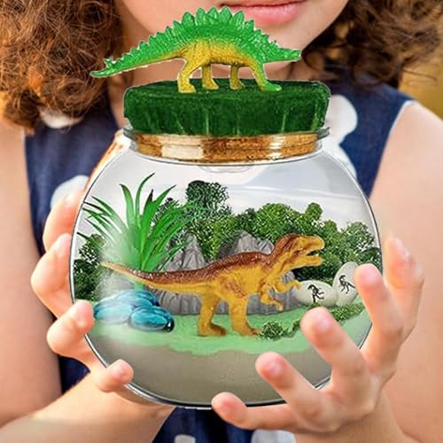 Beleuchtetes Dinosaurier-Terrarium-Kit: Bastelset mit Nachtlicht für Kinder | Dinosaurier-Bastelset mit LED-Leuchten und Fernbedienung | kreative Raumdekoration mit Di Beleuchtetes Dinosaurier-Terrarium-Kit: Bastelset mit Nachtlicht für Kinder | Dinosaurier-Bastelset mit LED-Leuchten und Fernbedienung | kreative Raumdekoration mit Di von Generic