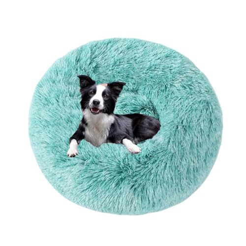Beruhigendes Donut-Kissen für Hunde und Katzen, warmes und bequemes, Flauschiges, rundes Plüschbett(22,80CM) von Generic