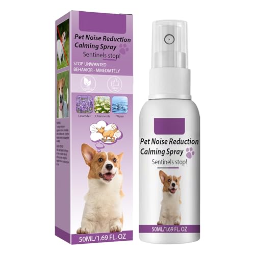 Beruhigendes und geräuschreduzierendes Spray für Haustiere, lindert Ängste, fördert die Minimierung stressbedingter Lautäußerungen, 50 ml Pqz530 (Purple, 14X5CM) von Generic