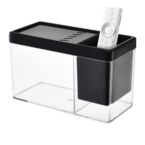 Betta Aquarium - Transparenter -Lebensraumbehälter | Kompakt dekorative Fischtankstifthalter Kombination Leichtes Setup für Garnel von Generic
