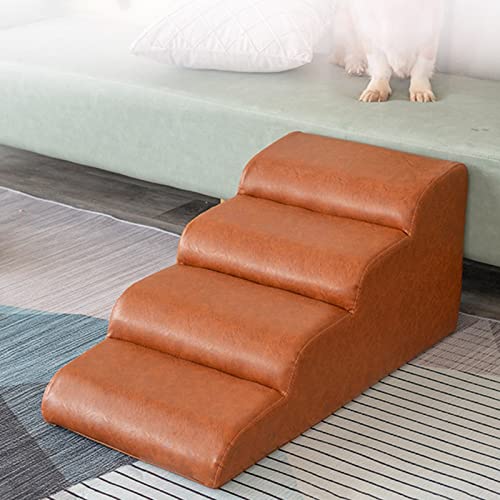 Braune wasserdichte Hundetreppe für hohe Betten 16 18 Zoll, Holz-Hundetreppe für große Hunde am Bett, Haustierrampe für Schlafzimmercouch drinnen und draußen, Tragkraft 100 kg, Onecolor-90x4 Braune wasserdichte Hundetreppe für hohe Betten 16 18 Zoll, Holz-Hundetreppe für große Hunde am Bett, Haustierrampe für Schlafzimmercouch drinnen und draußen, Tragkraft 100 kg, Onecolor-90x4 von Generic