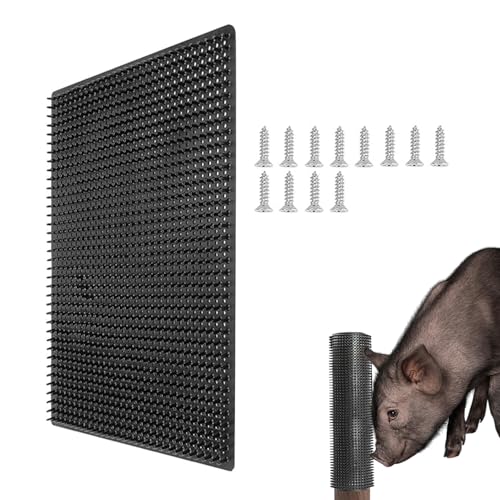 Bürste zum Kratzen von Rindern – Kratzbrett für | Pferdepinsel | Matte zur Fellpflege von Nutztieren mit weicher Haptik | Kratzbrett für und Kuh | geeignet für kleine von Generic