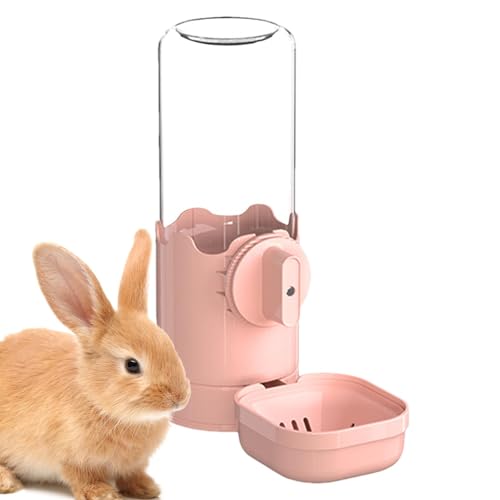 Bunny Wasserspender | Haustier-Trinkspender montierter Chinchilla-Futterbecher | Bewässerungszubehör | wiederverwendbarer Hasen-Futterspender für den Innen- und Außenbereich von Generic