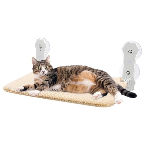 CAT COUNT CUPAGGIO CATTO | Faltbarer Haustier-Fensterstanzer mit einer Hand Saugkraft, Hängematten aus Metallrahmen Khaki, 27,6-27,6-33,1 Pfund CAT COUNT CUPAGGIO CATTO | Faltbarer Haustier-Fensterstanzer mit einer Hand Saugkraft, Hängematten aus Metallrahmen Khaki, 27,6-27,6-33,1 Pfund von Generic