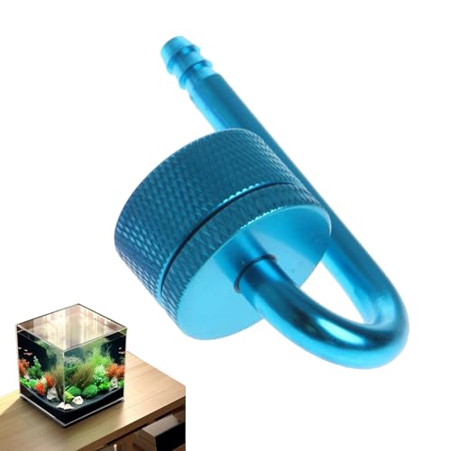 CO2-Diffusor-Blasenzähler, Aluminium-CO2-Zerstäuber | Robuster CO2-Zerstäuber aus Aluminiumlegierung | Platzsparendes exquisites Aquariumzubehör mit U-förmigem Design von Generic