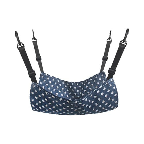 Cat Cage Hängematte – doppelseitiger Stoff, atmungsaktiv, kleine Haustiere, ideal als Welpen, Mäuse, Hamster | Swinging Resting Comfort Entspannung innen bequem, verstellbares Bett für von Generic