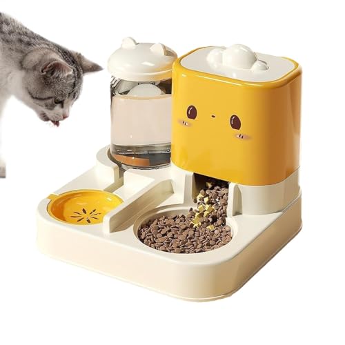 Cat Feeder Automatic, Cat Automatic Feeder | Haustiere Wasser Und Lebensmittelschale - Automatische Katzenwasserer Für Kleine Haustiere Im Innen- Und Verschüttungsfutter Für Trockenfutter Cat Feeder Automatic, Cat Automatic Feeder | Haustiere Wasser Und Lebensmittelschale - Automatische Katzenwasserer Für Kleine Haustiere Im Innen- Und Verschüttungsfutter Für Trockenfutter von Generic