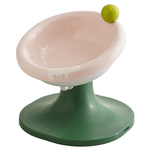 Cat Feeder Wet Food - Slow Feeder Cat Bowl | Elevated Dog Bowls | Raised Ceramic Cats Bowl | Ergonomic Feeders Stand with Adjustable Height | Deep Design Pet Dish for Small Breed Indoor Apartment von Generic