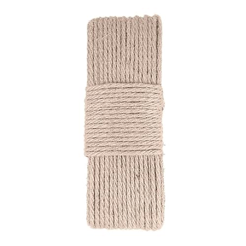 Cat Natural Sisal Rope For Scratching Post Replacement Sisal Rope For Repair DIY Scratcher 4/6/8mm Diameter Natural Sisal Rope For Cat Scratching Post von Generic