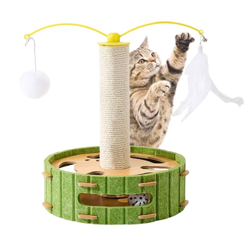 Cat Scratch Post, Cat Post Scratcher - High Cat Space With Feather - Entertainment Supplies, Interactive Kitten Toys, Operating Activity Center For Adult Cats, Puppies von Generic