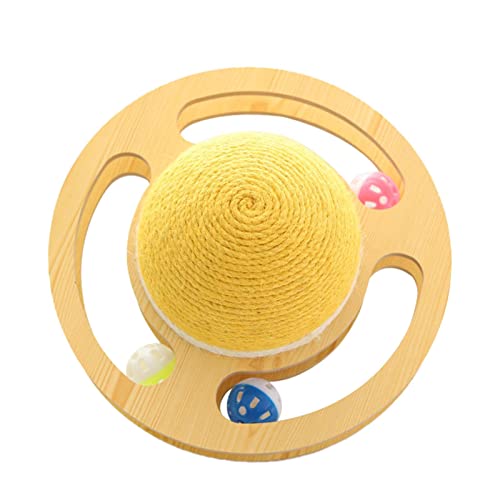 Cat Scratcher Ball Toy - Planet Shape Cat Paly Toy - Cat Toys for Indoor Natural Sisal Rope Cats Scratcher Automatic Interactive Cat Toy, Ball Toys for Hunting von Generic