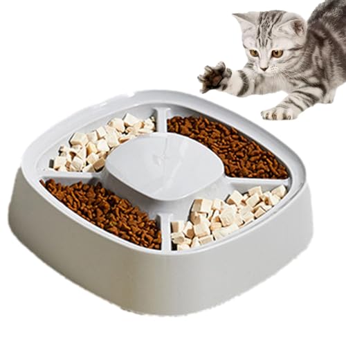 Cat Slow Feeder Nassfutter, Slow Feeder für Katzen - Higher Edges Pet Slow Feeder Slow Bowl | Cat Puzzle Feeder Safe verhindert übermäßiges Fressen. Welpentraining für Kätzchen, die schnell fressen Cat Slow Feeder Nassfutter, Slow Feeder für Katzen - Higher Edges Pet Slow Feeder Slow Bowl | Cat Puzzle Feeder Safe verhindert übermäßiges Fressen. Welpentraining für Kätzchen, die schnell fressen von Generic
