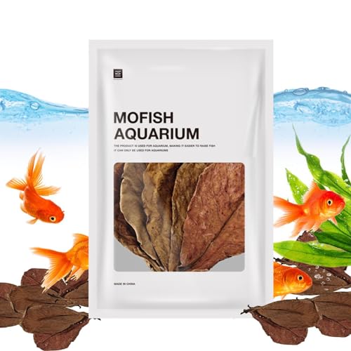 Catappa-Blätter reduzieren Stress: Sichere trockene Blätter, Wasseraufbereiter für das Aquarium von Down | Landschaftsdekoration der Fischblätter von Catappa, balanciert den Salzzustand von Generic