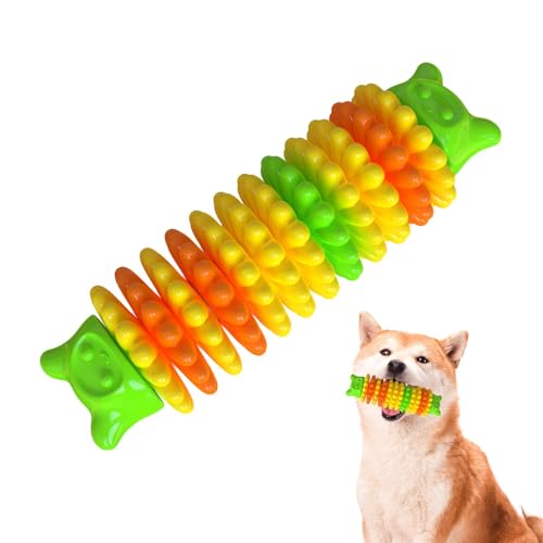 Caterpillar Hundebeißspielzeug, Hundekauspielzeug - Bissresistentes Hundespielzeug in Raupenform, Flexibler Hunde-Kau-Stick für Häuser, Gärten, kleine bis mittelgroße Hunde von Generic