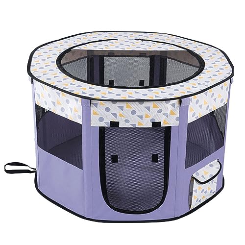 Catio Haustier-Spielgehege, tragbar, zusammenklappbar, für Katzen, Kaninchen, für den Innen- und Außenbereich, groß für mehrere Katzen, 88 x 88 x 55 cm, Violett Catio Haustier-Spielgehege, tragbar, zusammenklappbar, für Katzen, Kaninchen, für den Innen- und Außenbereich, groß für mehrere Katzen, 88 x 88 x 55 cm, Violett von Generic