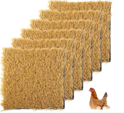 Chicken Coops grüne Teppiche, 30,5 x 30,5 cm, 8 Stück, für drinnen und draußen, wiederverwendbare Kunstrasenmatten mit Futterkordel, waschbare Hühner-Nistkasten-Pads Chicken Coops grüne Teppiche, 30,5 x 30,5 cm, 8 Stück, für drinnen und draußen, wiederverwendbare Kunstrasenmatten mit Futterkordel, waschbare Hühner-Nistkasten-Pads von Generic